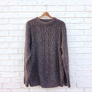 Vintage Britches Wool Blend Fisherman Cable Knit Sweater